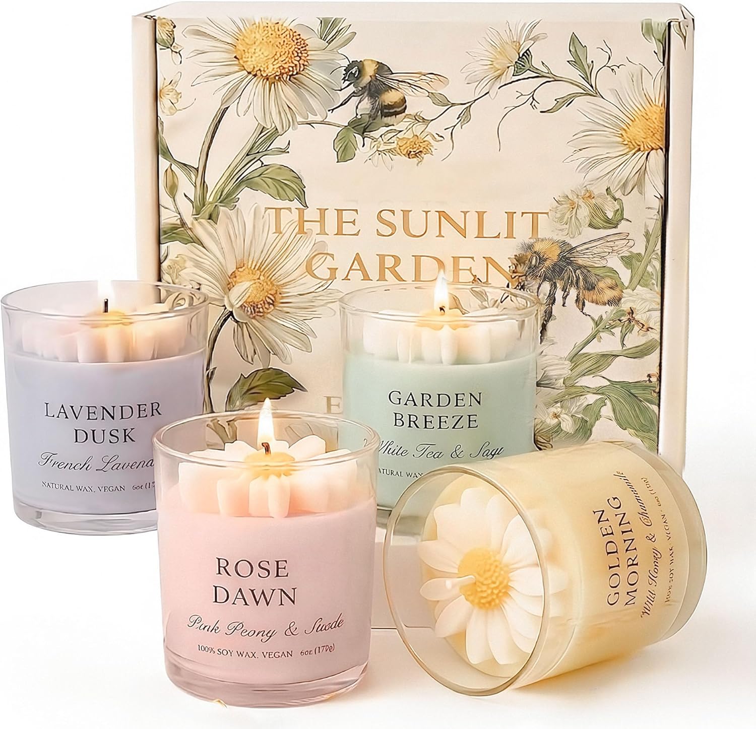 4 Pack Scented Candles Gift Set